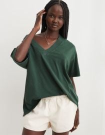 Aerie Extreme V Neck Oversized Boyfriend T Shirt at American Eagle