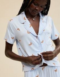 Aerie Real Soft Ruffle Pajama Shirt Aerie at American Eagle