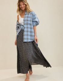 Aerie Satin Maxi Skirt Aerie at American Eagle