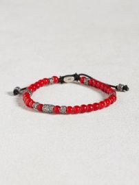 African Glass Beaded Bracelet at John Varvatos