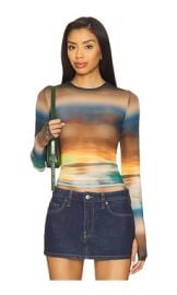 Afrm Kaylee Top In Ocean Ombre at Revolve