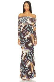 Afrm Thelma Dress In Feather Swirl at Revolve