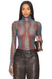 Afrm Zadie Top In Cyber Optic Dot at Revolve