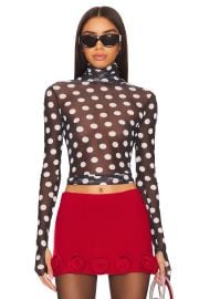 Afrm Zadie Top In Diagonal Dot at Revolve