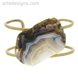 Agate Slice Cuff at Arte Designs