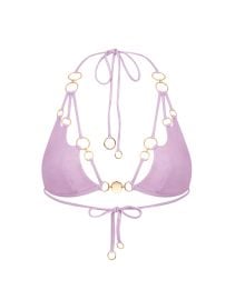 Agent Provocateur Davine Bikini Top in Lilac at Agent Provocateur