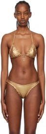 Agent Provocateur Gold Berry Bikini at ssense