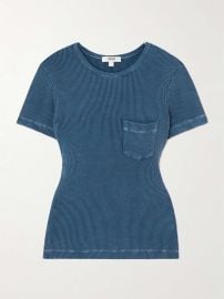 Agolde Arlo Ribbed Stretch modal T shirt at Net a Porter