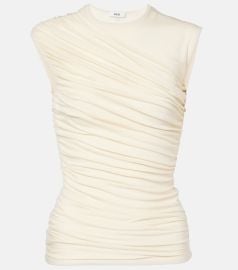 Agolde Ester ruched tank top at Mytheresa