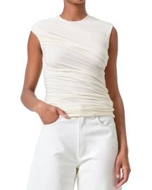Agolde Ester ruched tank top at Bloomingdales