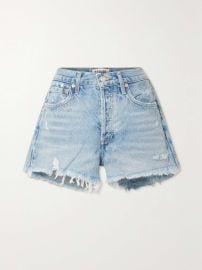 Agolde Parker Longline Denim Shorts in Swapmeet at Net a Porter