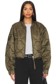 Agolde x Shoreditch Ski Club Iona Quilted Jacket at Revolve