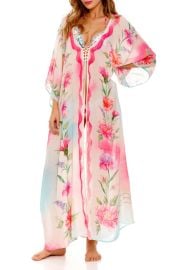 Agua Bendita Selma Chroma Floral Caftan Cover Up at Nordstrom