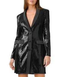 Aidan by Aidan Mattox Sequin Tuxedo Blazer Dress Bloomingdales at Bloomingdales