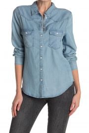 Aileen Collared Chambray Blouse at Nordstrom Rack