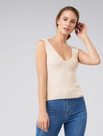 Aimee vneck knitted tank top at Ever New