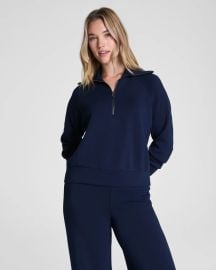 AirEssentials Half Zip in Timeless Navy at Spanx
