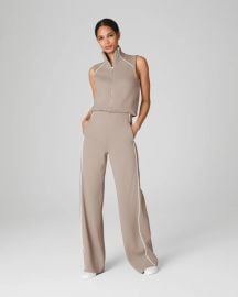 AirEssentials Pique Sleeveless Mockneck Jumpsuit SPANX at Spanx