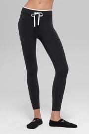 Airbrush High-Waist Race Pace 78 Legging - BlackWhite ALO at Alo Yoga