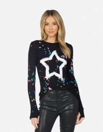 Airbrush Star Fitted Thumbhole Top McKinley by Lauren Moshi at Lauren Moshi