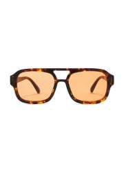 Aire Aquarius Sunglasses In Rich Amber Tort Cinnamon Tint at Revolve