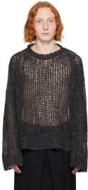 Airei Crocheted Alpaca Blend Sweater at ssense