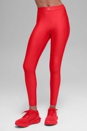 Airlift High-Waist Ignite 78 Legging - Bright Red ALO at Alo Yoga