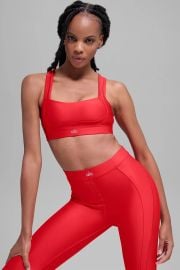 Airlift Ignite Bra - Bright Red at Alo Yoga