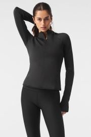 Airlift Winter Warm 14 Zip Long Sleeve - Black Alo Yoga at Alo Yoga