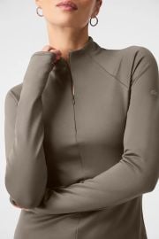 Airlift Winter Warm 14 Zip Long Sleeve - Olive Tree Alo Yoga at Alo Yoga