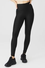 Airlift Winter Warm High-Waist Legging - Black Alo Yoga at Alo Yoga