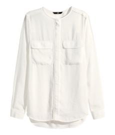 Airy Blouse in white at H&M