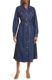 Aje Colorado Long Sleeve Denim Shirtdress at Nordstrom