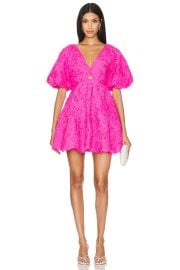 Aje Florential Mini Swing Dress In Azalea Pink at Revolve