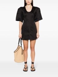 Aje Hunter Twisted Mini Dress Black LB at Farfetch