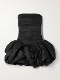 Aje Violette strapless ruched cotton mini dress at Net a Porter