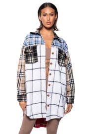 Akira Home Body Patchwork Flannel at Akira