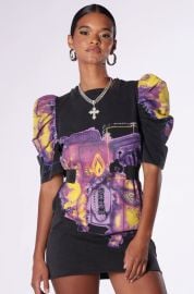 Akira Mi Amor Abstract Print Tshirt Dress at Akira