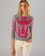 Akker Lion sweater by Maje at Bloomingdales