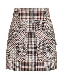 Aknvas Cherry Plaid Mini Skirt reg at Intermix