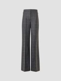 Akris Fior Plaid Stretch-Wool Straight-Leg Pants | Saks Fifth Avenue at Saks Fifth Avenue