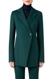 Akris Lorenzo Techno Scuba Knit Long Jacket at Nordstrom