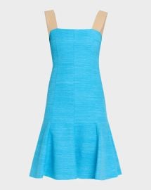 Akris Punto Indian Silk Sleeveless Fit Flare Dress at Neiman Marcus