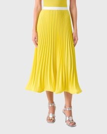 Akris Punto Techno Crepe Plisse Midi Skirt at Neiman Marcus