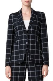 Akris Punto Windowpane Check Crepe Blazer at Nordstrom