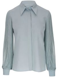 Akris Straight collar silk blouse at Farfetch