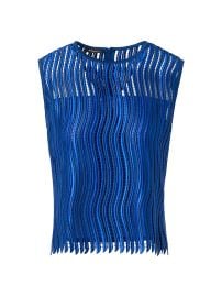 Akris Techno Wave Guipure Lace Sleeveless Blouse at Saks Fifth Avenue