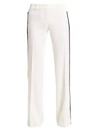 Akris punto - Mikka Side Stripe Wool Trousers at Saks Fifth Avenue