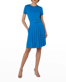 Akris punto Belted T-Shirt Dress at Neiman Marcus