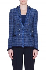 Akris punto Fringe Tweed Blazer   Nordstrom at Nordstrom